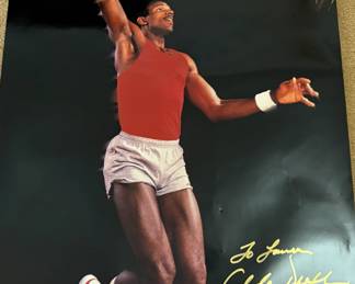 Signed Clyde Drexler Poster