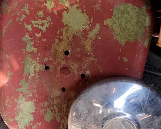 Tractor seat and clean vw rim