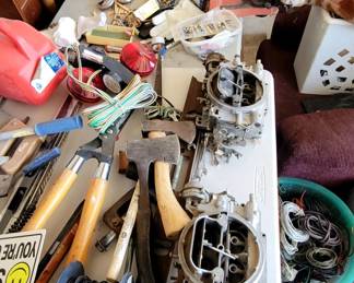 Car parts and hatchets