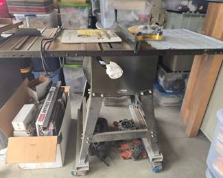 BK107Craftsman twelve inch floor saw on Casters