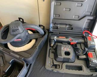 BK134Craftsman Buffer And Cordless Right Angle Drill Driver