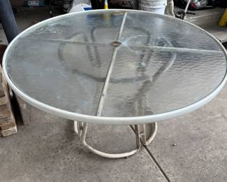 Glass Patio Table