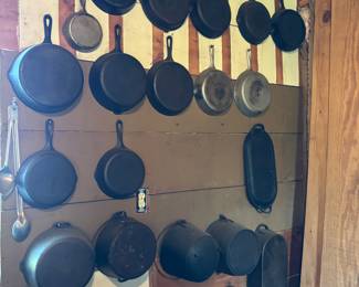 assorted cast iron, griswold and wagner