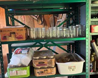 canning jars, supplies