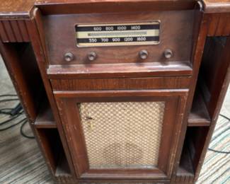 old radio/record player.  just for decor, does not work