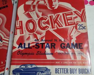 4TH ANNUAL N.H.L. ALL STAR GAME MAGAZINE
