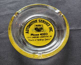AUTOMOTIVE SERVICE ADVERTISING ASH TRAY