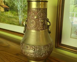 BRASS VASE