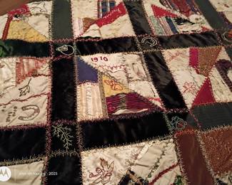 1910 Antique Crazy Quilt