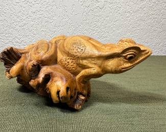 Carved wood figurine