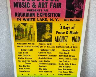 Woodstock music poster