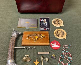 Misc items and a box