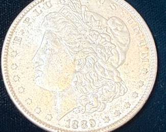 1889 US Silver Dollar