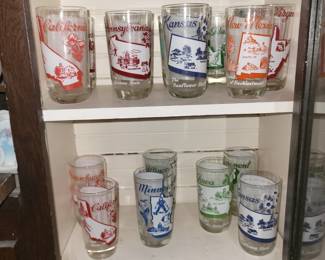 VINTAGE STATE DRINK GLASSES