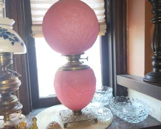 ANTIQUE SUCCESS OIL LAMP 