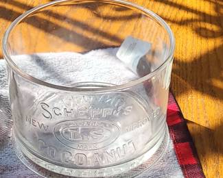 SCHEPP'S COCONUT GLASS CONTAINER