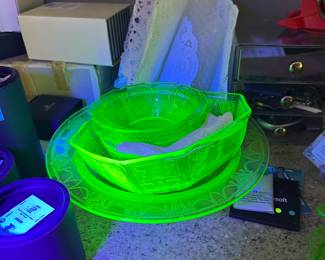 And more uranium glass. 