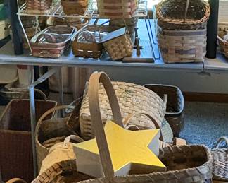 Baskets by Longaberger, 19 Century, the Workshop and others.