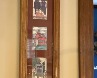 Framed Amish - themed art