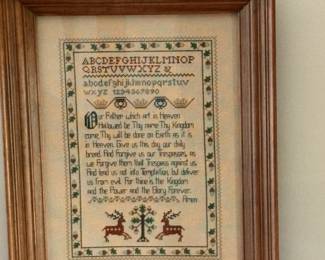The Lord’s Prayer needle point