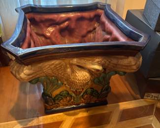 Majolica style planter