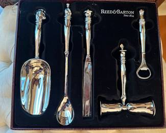 Reed & Barton bar set