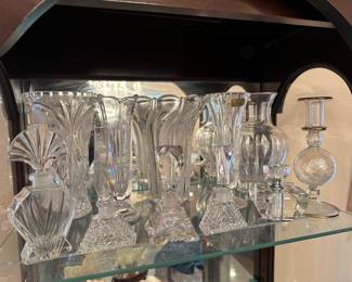 Crystal perfume bottles