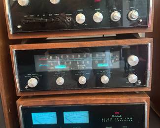 McIntosh MC 2505 Amplifier, McIntosh MR 74 Tuner, McIntosh C 26 Preamplifier