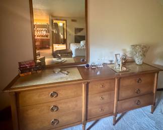 Mid Century Modern Dresser with mirror 