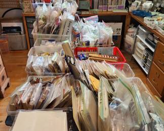 More sewing kits, craft kits, stamps and aida cloth