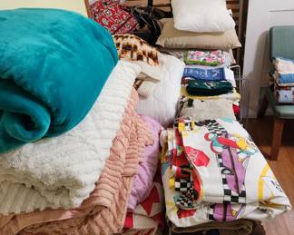 Comforters, Chenille bedspreads, Afghans and sheets