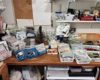 Office supplies and craft items