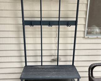 mud room coat shoe rack (metal)