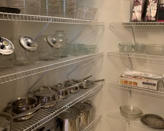 stainless steel (induction-ready) pots and pans