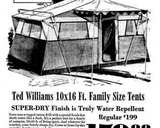 Vintage 1960's family-sized tent - in pristine condition!