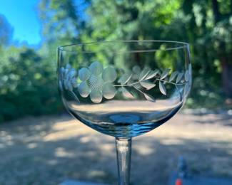 Colony 'Chantilly Clear' crystal from Romania, vintage 1970's