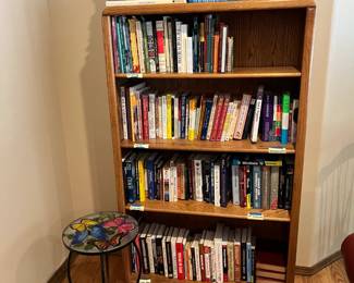 bookcases -- many to choose from, plus lots of books