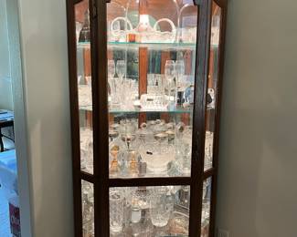 lighted curio cabinets (have 2)