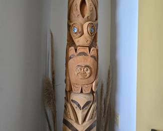 Not indigenous but done in the style of the Haida