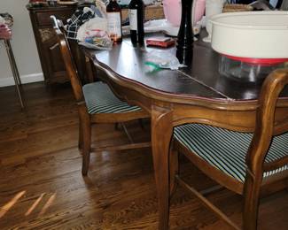 Dining table and chairs