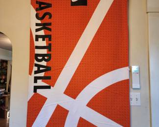 Nike Basketball store advertising banner - rare!