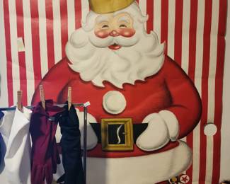 Santa door poster
