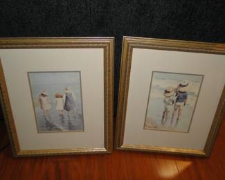 Down by the sea, framed artwork