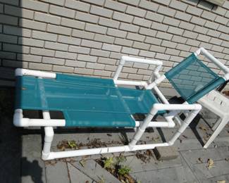 Relax and unwind on your new PVC chaise lounge