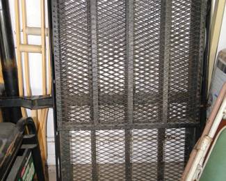 Crutches to the left, and a wheelchair ramp
