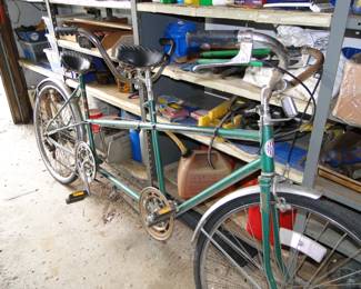Tandem Bike. Columbia, version of 1970's style and class