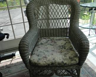 Comfy wicker chair