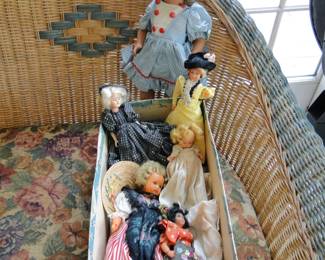 Of course we cannot have an Estate Sale without an assortment of scary dolls, beautiful dolls, beautiful dolls