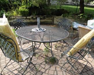 Wrought iron patio set