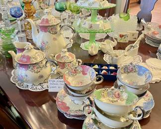 WONDERFUL Mitterteich Bavarian Porcelain Coffee, Tea and Dessert set... VERY ALICE.